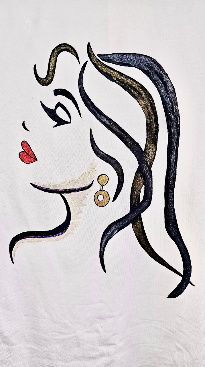 Tricou Pictat Manual "Attitude" Luxer, cadou original, inedit pentru persoana iubita, cadou pentru diriginta, cadou pentru invatatoare, cadou pentru educatoare, cadou martie martisor, feminine, elegante [3]