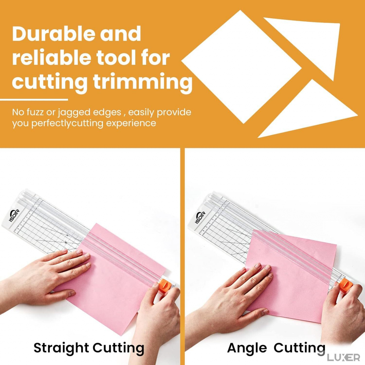 Trimmer Pentru Taiat Hartie/Etichete/Fotografii Cu 5 Lame si Rigla Laterala, Sistem de Siguranta Degete, Utilizare Home&Office, Dimensiuni 36x9.5 cm, Alb, Luxer, Trimmer Pentru Taiat Hartie, Etichete, Fotografii Cu 5 Lame si Rigla Laterala, Sistem de Siguranta Degete, Utilizare Home&Office, hartie a4, a0, carrefour, lidl, auchan, altex, emag, luxer [6]