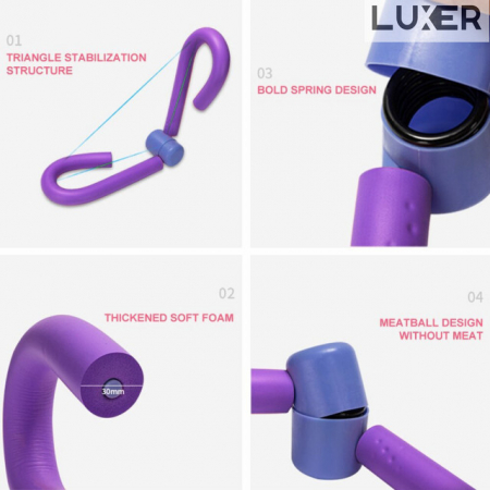Aparat Fitness Multifunctional Pentru Tonifiere Musculara, Universal, Mov, Luxer, dispozitiv tonifiere musculara pentru muschi abdominali, fese, coapse, combatere celulita, pentru femei decathlon intersport ieftin luxer [9]
