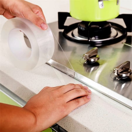 Banda Acrilica Autoadeziva Multisuprafete Pentru Protectie Impotriva Umezelii si Mucegaiului, One Side Adhesive, Luxer, 300x3 cm, banda adeziva impermeabila pentru rosturi gresie faianta chiuveta hidroizolanta ieftina transparenta dedeman hornbach luxer [3]