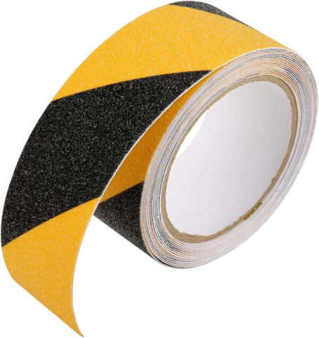 Banda Adeziva Antiderapanta pentru Scari/Trepte Interior/Exterior, Multisuprafete, Rezistenta la Apa, Lungime 5 m, Latime 5 cm, Negru, Luxer, Banda Adeziva Antiderapanta Aderenta Sporita, entru Suprafete Umede, Negru-Galben, Luxer Dedeman Leroy Merlin Emag Bilka Luxer