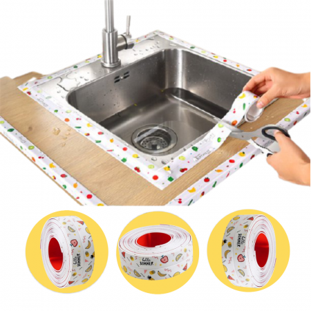 Banda Adeziva de Etansare Pentru Baie si Bucatarie Luxer, pentru Cada/Chiuveta/Ferestre/Tevi apa, Multicolora, 320x3.5 cm, banda adeziva etansare dedeman model de vara pentru apa cada ferestre baie bucatarie usa tevi chiuveta ieftin dedeman brico depot leroy merlin luxer [9]