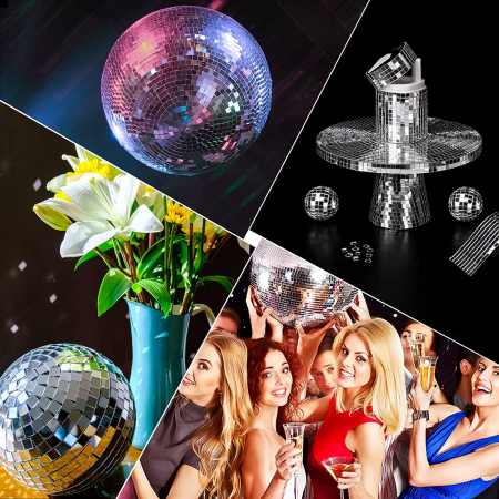 Banda Adeziva Decorativa tip Mozaic Oglinda Luxer, 100x4 cm, banda adeziva decoratiuni petreceri disco globe copii petrecere adulti dedeman jumbo luxer decoratiuni ieftine banda adeziva multiple functionalitati [6]