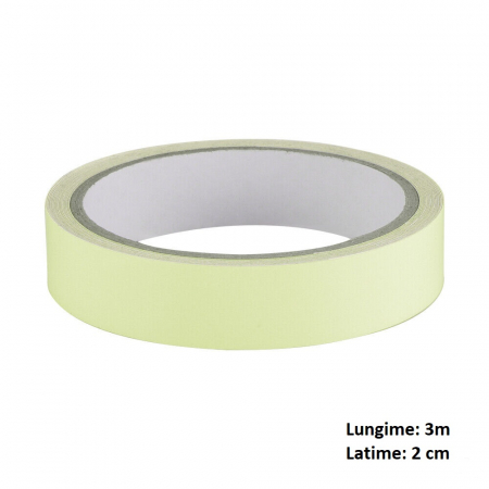 Banda Adeziva Glow in The Dark Luxer, Fosforescent Orange, 300x2cm, banda adeziva evidentiere trepte, intrerupator lumina, biciclete, auto in noapte dedeman jysk leroy ieftina luxer [16]