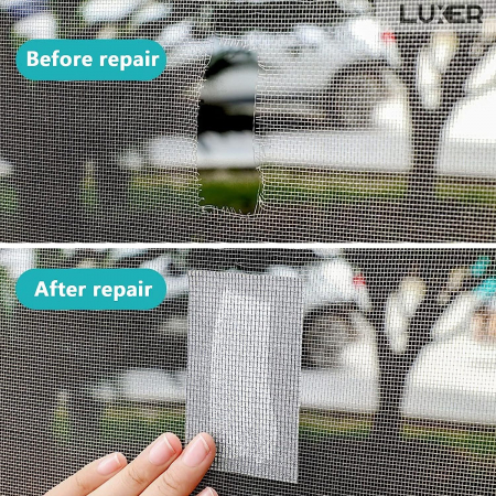 Banda Autoadeziva din Fibra de Sticla pentru Reparare Plasa Tantari, 180x5 cm, Negru, Luxer, banda adeziva plasa tantari dedeman hornbach emag leroy merlin magnetica pentru geamuri ieftina luxer [3]