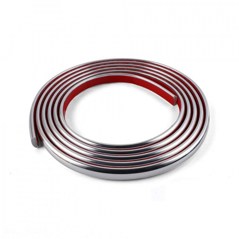 Banda Decorativa Autoadeziva, 1.1 cm x 5 m, pentru Pereti, Mobilier, Decoratiuni Auto si Interioare, Rezistenta la Apa, Durabila, Usor de Aplicat, Gold, Luxer, Banda adeziva decorativa de lipit pentru perete argintie ip platbanda / bordura prete, ornamentala luxer