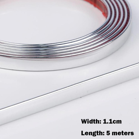 Benzi Adezive Decorative - Banda Decorativa Autoadeziva, 1.1 cm x 5 m, pentru Pereti, Mobilier, Decoratiuni Auto si Interioare, Rezistenta la Apa, Durabila, Usor de Aplicat, Gold, Luxer, Banda adeziva decorativa de lipit pentru perete argintie ip platbanda / bordura prete, ornamentala luxer