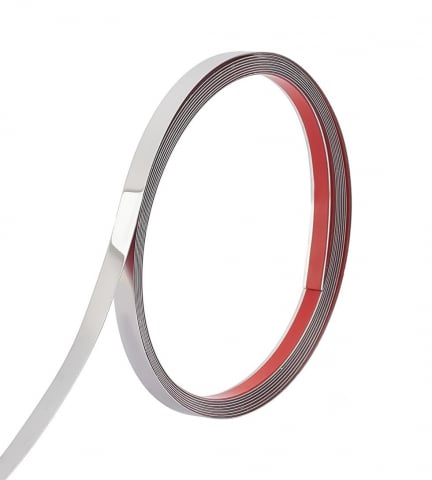 Banda Decorativa Autoadeziva Pentru Perete Cu Efect de Oglinda Luxer, Lungime 500 cm, Latime 1 cm, Silver, Banda Adeziva Metalica Pentru Mobila/Usi/Ferestre pentru Decor Dedeman Leroy Merlin Emag Gresie/Faianta Luxer