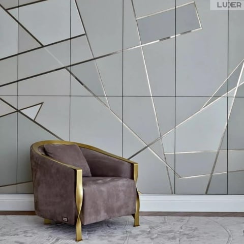 Banda Decorativa Autoadeziva Pentru Perete Cu Efect de Oglinda Luxer, Lungime 500 cm, Latime 1 cm, Silver, Banda Adeziva Metalica Pentru Mobila/Usi/Ferestre pentru Decor Dedeman Leroy Merlin Emag Gresie/Faianta Luxer [5]
