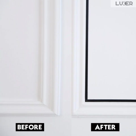 Banda Decorativa Autoadeziva Pentru Perete Cu Efect de Oglinda Luxer, Lungime 500 cm, Latime 2 cm, Black, Banda Adeziva Metalica Pentru Mobila/Usi/Ferestre pentru Decor Dedeman Leroy Merlin Emag Gresie/Faianta Luxer [7]