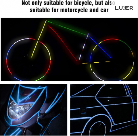 Banda Reflectorizanta Autoadeziva Pentru Bicicleta, Motocicleta, Masina, Scari sau Alte Suprafete, Model Hexagonal, Dimensiuni 800x1 cm, Albastru, Luxer [5]
