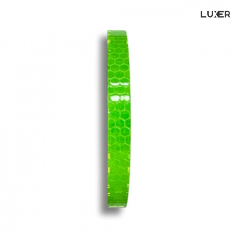 Banda Reflectorizanta Autoadeziva Pentru Bicicleta, Motocicleta, Masina, Scari sau Alte Suprafete, Model Hexagonal, Dimensiuni 800x1 cm, Verde, Luxer [4]