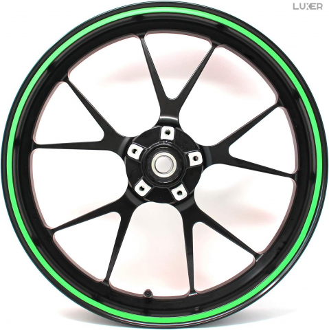 Banda Reflectorizanta Autoadeziva Pentru Bicicleta, Motocicleta, Masina, Scari sau Alte Suprafete, Model Hexagonal, Dimensiuni 800x1 cm, Verde Neon, Luxer [3]