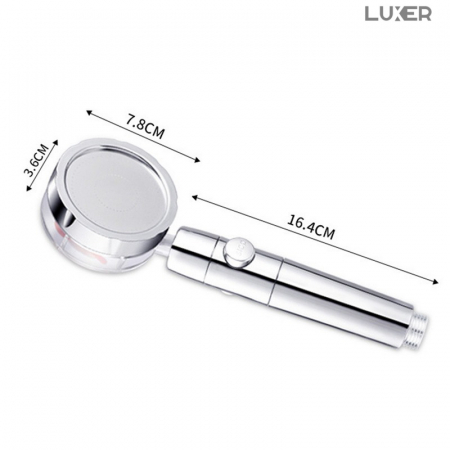 Cap De Dus Presurizat Cu Sistem De , Economisire A Apei Si Filtru Anti-Impuritati, Rosu, Luxer, cap de dus cu presiune dedeman cu filtru economisire apa presiune sporita emag leroy merlin grohe baterie baie ieftina [10]