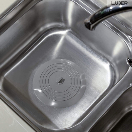 Capac Din Silicon/Dop Pentru Chiuveta/Cada/Sifon Luxer, Protectie Impotriva Gandacilor si Mirosurilor Neplacute, Diametru 15 cm, Gri /Alb, dop chiuveta bucatarie franke dedemna blocat leroy ikea emag silicon ieftin pentru scurgere lavoar mascare luxer [9]