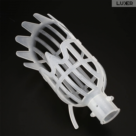 Culegator De Fructe Aflate La Inaltime Luxer, Dimensiuni 20x8 cm, Alb, culecator de fructe cu tija dedeman hornbach gardena leroy merlin pentru mere nuci afine fructe manual [8]