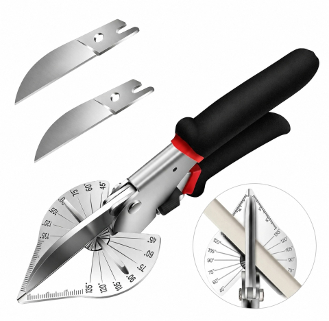Casa, Decor & Bricolaj - Foarfecă Unghiulară Reglabilă 45-135 Grade Lamă Oțel Inoxidabil