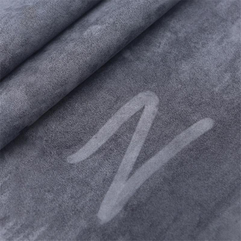 Folie autoadezivă Luxer din piele întoarsă sintetică tip Alcantara, culoare gri, pentru interior auto, mobilă și decor DIY, textură catifelată mată, dimensiuni 150x40 cm. [1]