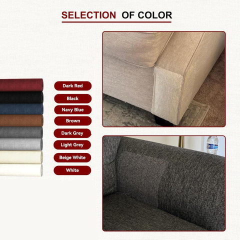 Folie autoadezivă textilă Luxer Cherry, dimensiune 145x50 cm, pentru decor mobilier, reparații canapea și proiecte DIY, material moale cu aspect de țesătură modernă. [7]