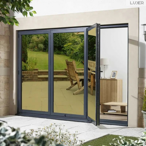 Folie Autoadeziva  pentru Geamuri Termopan, Tip Oglinda, Protectie Solara UV, Efect Privacy, One Way Mirror Window Film, Autocolanta, Pentru Casa/Cladiri, Dimensiuni 200 x 60 cm, Auriu, Folie Geam sa nu se vada din exterior, sa nu se vada in casa, autocolant geam termopan leroy merlin dedeman, protectie solara ferestre luxer [6]