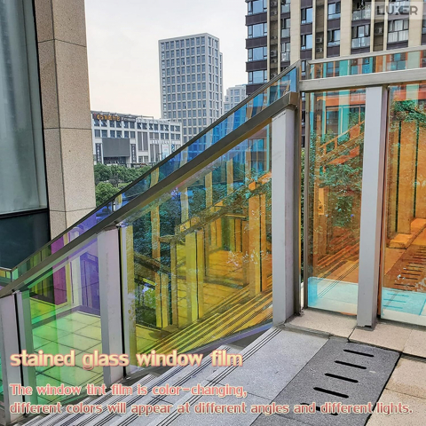 Folie Autoadeziva  pentru Geamuri Termopan, Tip Oglinda, Protectie Solara UV, Efect Privacy, One Way Mirror Window Film, Autocolanta, Pentru Casa/Cladiri, Model Holografic, Dimensiuni 200 x 60 cm, Red, Folie Geam sa nu se vada din exterior, sa nu se vada in casa, autocolant geam termopan leroy merlin dedeman, protectie solara ferestre luxer [7]
