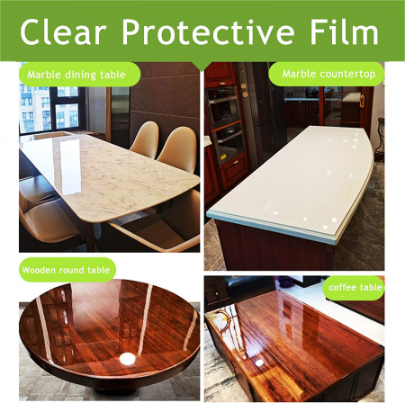 Folie Autoadeziva Pentru Protectie Mobila si Alte Suprafete Luxer, Transparenta, 200x40cm, folie adeziva mobilier bucatarie gradina dedeman leroy merlin brico depot hornbach mathaus pentru masa geam ieftina luxer [1]