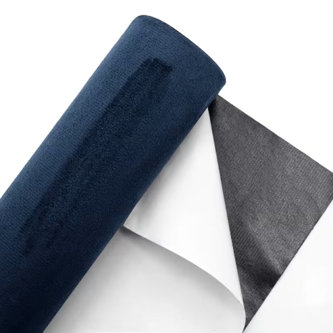 Folii Autoadezive Piele Intoarsă (Super Flexibile) - Folie Autoadeziva Piele Intoarsa Ecologica Albastru Inchis Super Flexibila Interior Auto Rola Mare