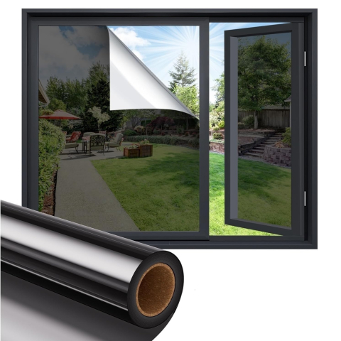 Folii Protectie UV si Efect Oglinda - folie-geam-protectie-solara-intimitate-oglinda-luxer-60x300cm