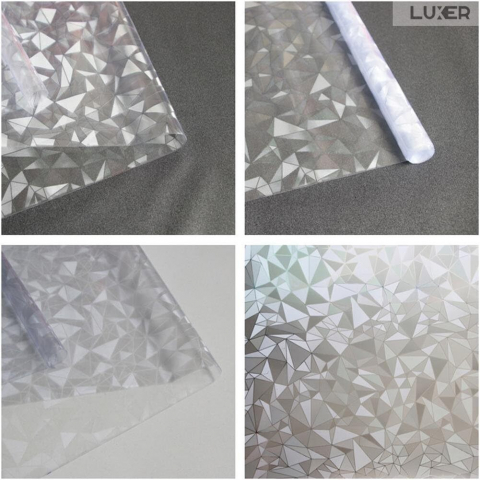 Folie Decorativa Privacy Pentru Geamuri - Home&Office, Protectie UV, Model - Diamant, Dimensiuni 200x60 cm, Luxer [9]