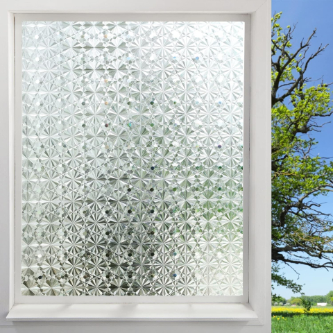 Folii Geam Privacy - Folie Decorativa Privacy Pentru Geamuri - Home&Office, Protectie UV, Model Diamant, Dimensiuni 200x60 cm, Luxer, Folie decorativă privacy Folie pentru geamuri Folie protectie UV Folie White Stone Folie decorativă pentru geamuri Folie privacy pentru birou Folie pentru home office Folie decorativă Luxer Folie pentru intimitate geamuri Folie decorativă 200x60 cm