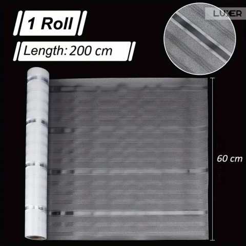 Folie Decorativa Privacy Pentru Geamuri - Home&Office, Protectie UV, Model - Strips Pattern, Dimensiuni 200x60 cm, Luxer, Folie decorativă privacy Folie pentru geamuri Folie protectie UV Folie geam dungi orizontale Folie decorativă pentru geamuri Folie privacy pentru birou Folie pentru home office Folie decorativă Luxer Folie pentru intimitate geamuri Folie decorativă 200x60 cm [9]