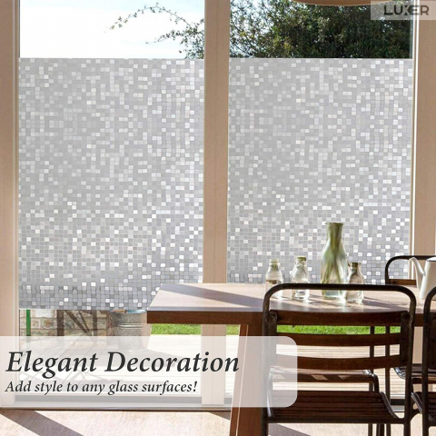 Folie Decorativa Privacy Pentru Geamuri - Home&Office, Protectie UV, Model Mozaic Cu Efect Sclipicios In Lumina Soarelui, Dimensiuni 200x60 cm, Luxer Folie decorativă privacy Folie pentru geamuri Folie protectie UV Folie Mozaic Folie cu efect sclipicios Folie decorativă pentru geamuri Folie privacy pentru birou Folie pentru home office Folie decorativă Luxer Folie pentru intimitate geamuri Folie decorativă 200x60 cm [7]