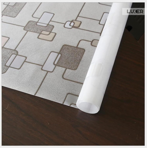 Folie Decorativa Privacy Pentru Geamuri - Home&Office, Protectie UV, Model - Square Knot, Dimensiuni 200x60 cm, Luxer Folie decorativă privacy Folie pentru geamuri Folie protectie UV Folie geam caramida Folie decorativă pentru geamuri Folie privacy pentru birou Folie pentru home office Folie decorativă Luxer Folie pentru intimitate geamuri Folie decorativă 200x60 cm [7]