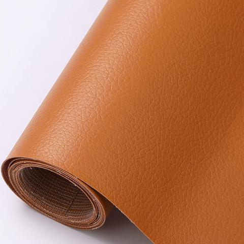 Folii Autoadezive Piele Ecologica 137 x 60 cm - Folie din piele ecologică autoadezivă Luxer, Caramel Brown, dimensiune 137x60 cm, ideală pentru recondiționare canapea, scaun sau interior auto.