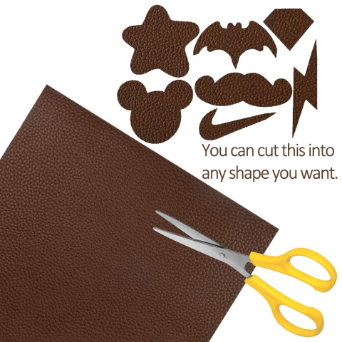 Folie din piele ecologică autoadezivă Luxer, maro, dimensiune 137x60 cm, ideală pentru recondiționare canapea, scaun sau interior auto. [2]