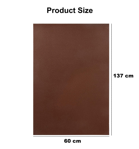 Folie din piele ecologică autoadezivă Luxer, maro, dimensiune 137x60 cm, ideală pentru recondiționare canapea, scaun sau interior auto. [10]