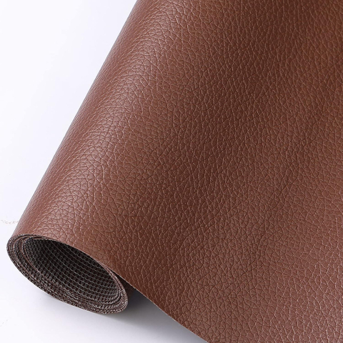 Folii Autoadezive Piele Ecologica 137 x 60 cm - Folie din piele ecologică autoadezivă Luxer, maro deschis, dimensiune 137x60 cm, ideală pentru recondiționare canapea, scaun sau interior auto.