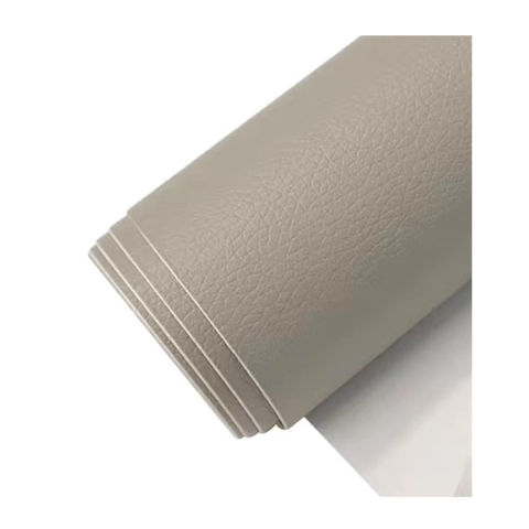 Folie din piele ecologică autoadezivă Luxer, Sand Grey, dimensiune 137x60 cm, ideală pentru recondiționare canapea, scaun sau interior auto. [2]