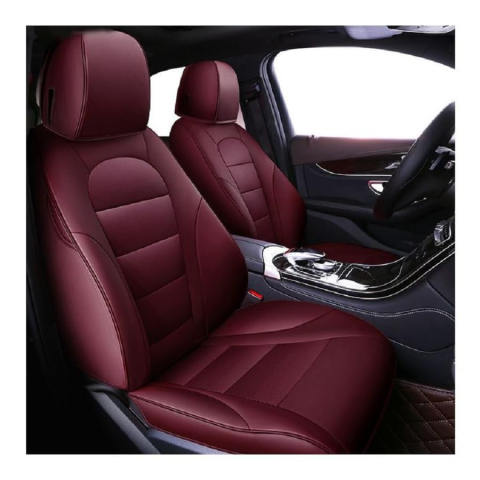 Folie din piele ecologică autoadezivă Luxer, Wine Red, dimensiune 137x60 cm, ideală pentru recondiționare canapea, scaun sau interior auto. [3]