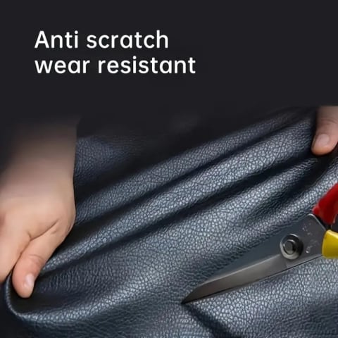 Folie din piele ecologică autoadezivă Luxer, Albastru Royal, dimensiune 137x60 cm, ideală pentru recondiționare canapea, scaun sau interior auto. [5]