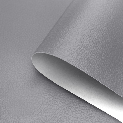 Folie din piele ecologică autoadezivă Luxer, Gri, dimensiune 137x60 cm, ideală pentru recondiționare canapea, scaun sau interior auto. [4]