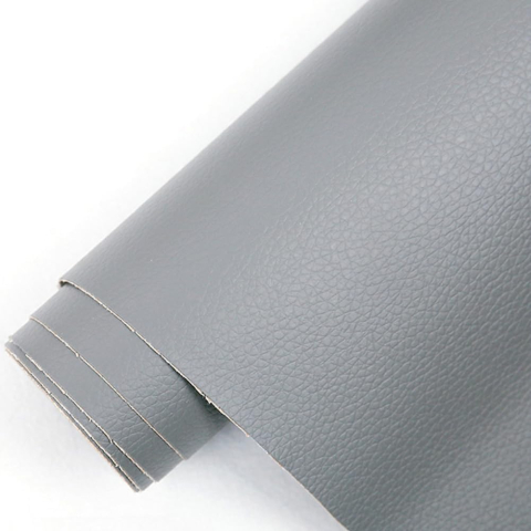 Folie din piele ecologică autoadezivă Luxer, Gri, dimensiune 137x60 cm, ideală pentru recondiționare canapea, scaun sau interior auto. [2]
