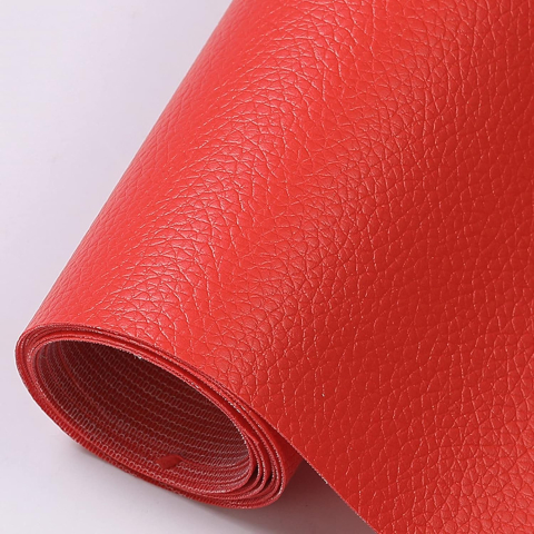 Folii Autoadezive Piele Ecologica 137 x 60 cm - Folie din piele ecologică autoadezivă Luxer, Red, dimensiune 137x60 cm, ideală pentru recondiționare canapea, scaun sau interior auto.