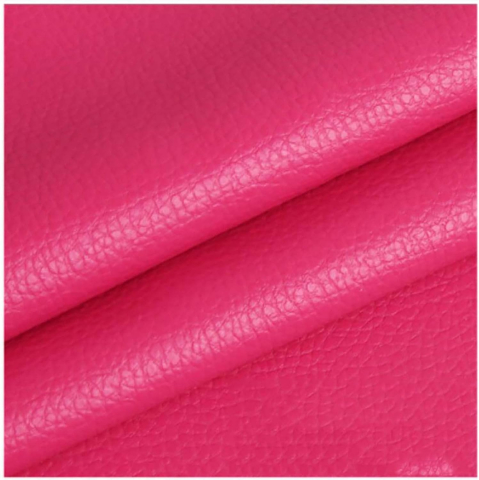 Folie din piele ecologică autoadezivă Luxer, Rose Red, dimensiune 137x60 cm, ideală pentru recondiționare canapea, scaun sau interior auto. [2]