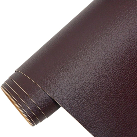 Folii Autoadezive Piele Ecologica 137 x 60 cm - Folie din piele ecologică autoadezivă Luxer, Dark Brown, dimensiune 137x60 cm, ideală pentru recondiționare canapea, scaun sau interior auto.