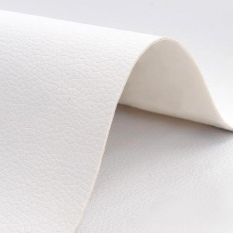 Folie din piele ecologică autoadezivă Luxer, Alb, dimensiune 137x60 cm, ideală pentru recondiționare canapea, scaun sau interior auto. [3]