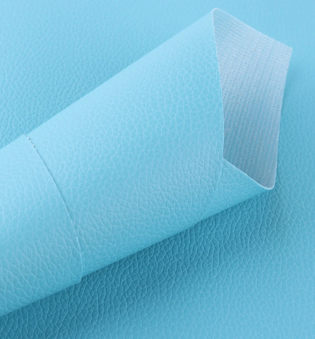 Folie din piele ecologică autoadezivă Luxer, Sky Blue, dimensiune 137x60 cm, ideală pentru recondiționare canapea, scaun sau interior auto. [5]