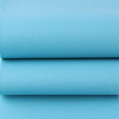 Folie din piele ecologică autoadezivă Luxer, Sky Blue, dimensiune 137x60 cm, ideală pentru recondiționare canapea, scaun sau interior auto. [2]
