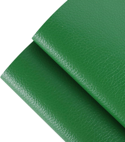 Folie din piele ecologică autoadezivă Luxer,Green, dimensiune 137x60 cm, ideală pentru recondiționare canapea, scaun sau interior auto. [3]
