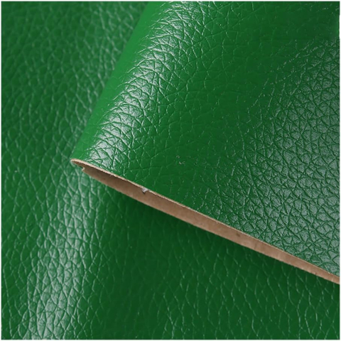 Folie din piele ecologică autoadezivă Luxer,Green, dimensiune 137x60 cm, ideală pentru recondiționare canapea, scaun sau interior auto. [1]